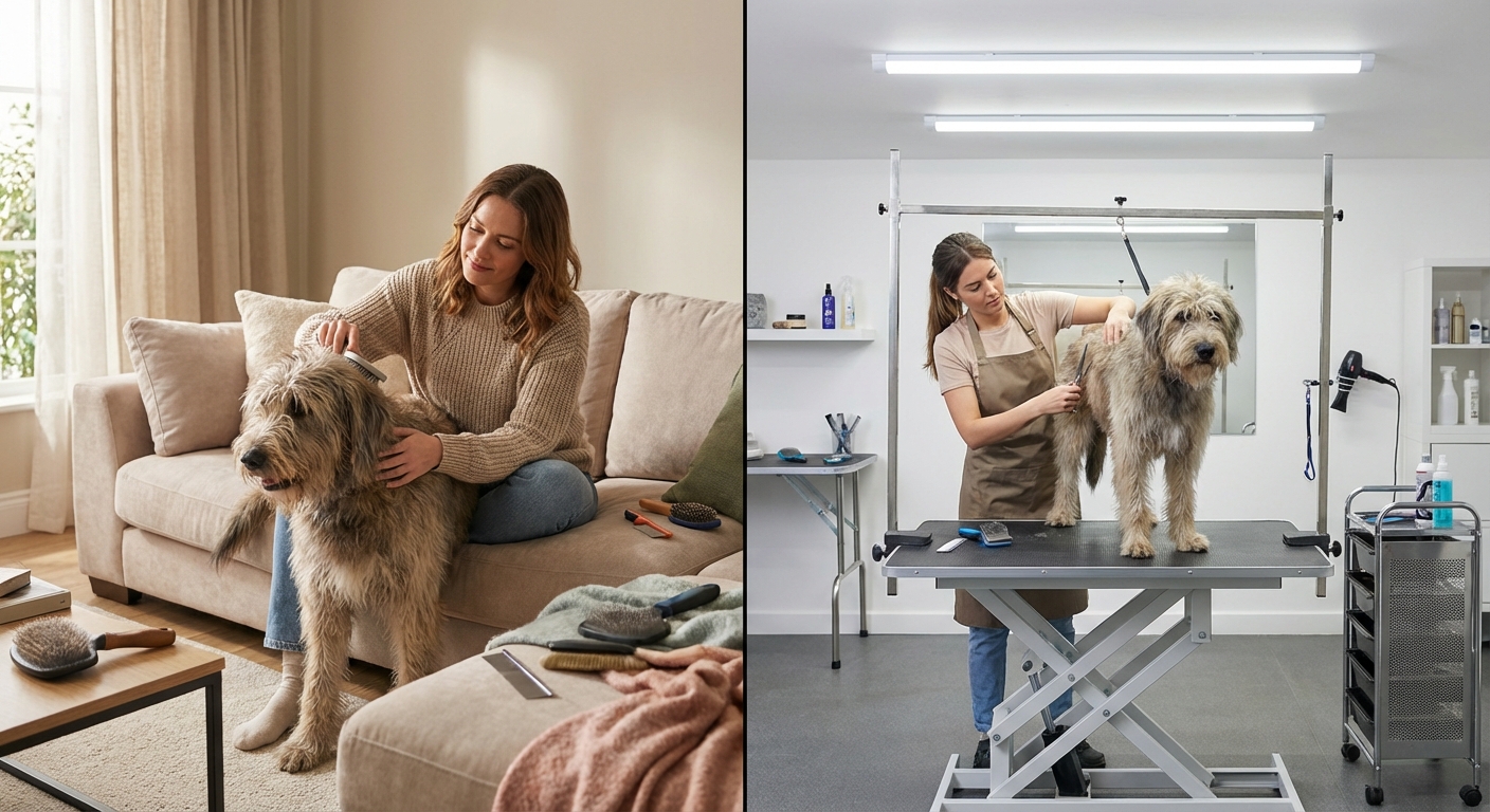 Salon or Sofa? Choosing Between DIY Grooming and Professional Care (and When to Combine Both)